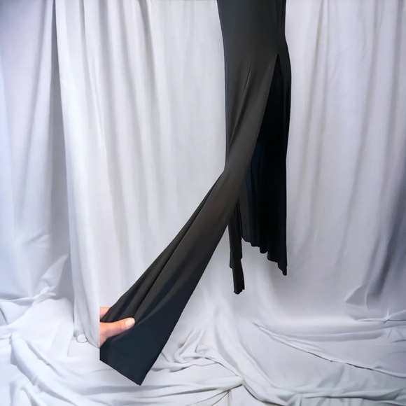 Venus black maxi dress high side slits size small - Picture 6 of 9